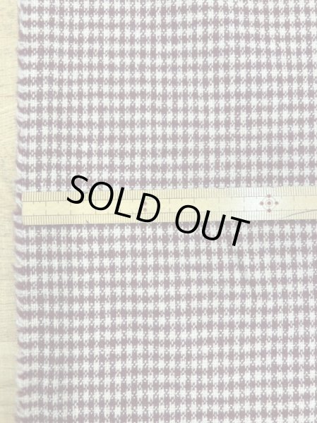 画像2: 生地:チェック柄ウールストレッチ(エンジ/ベージュ) (2)