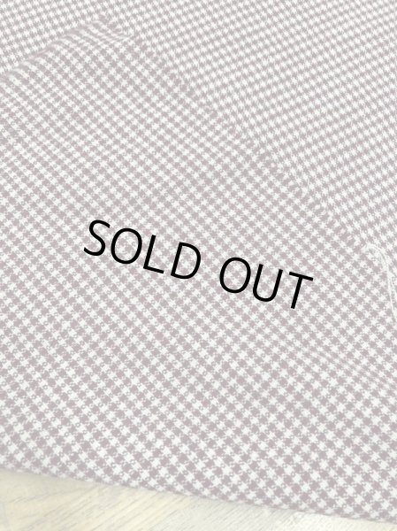 画像3: 生地:チェック柄ウールストレッチ(エンジ/ベージュ) (3)