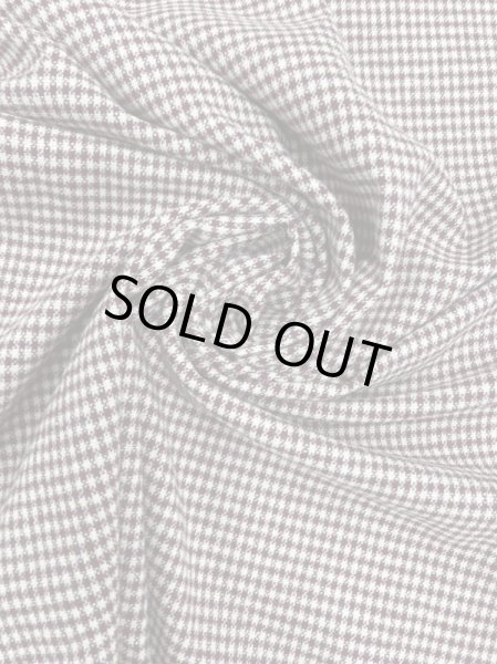 画像6: 生地:チェック柄ウールストレッチ(エンジ/ベージュ) (6)