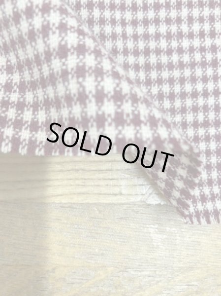 画像7: 生地:チェック柄ウールストレッチ(エンジ/ベージュ) (7)