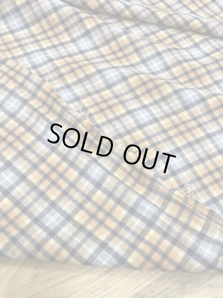 画像3: 生地:綿100%チェック織り・ネル起毛(オレンジ) (3)