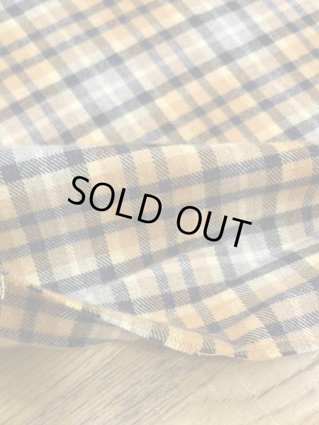 画像4: 生地:綿100%チェック織り・ネル起毛(オレンジ) (4)