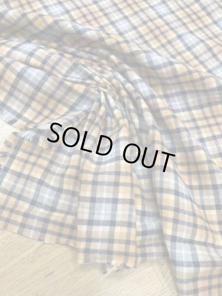 画像5: 生地:綿100%チェック織り・ネル起毛(オレンジ) (5)