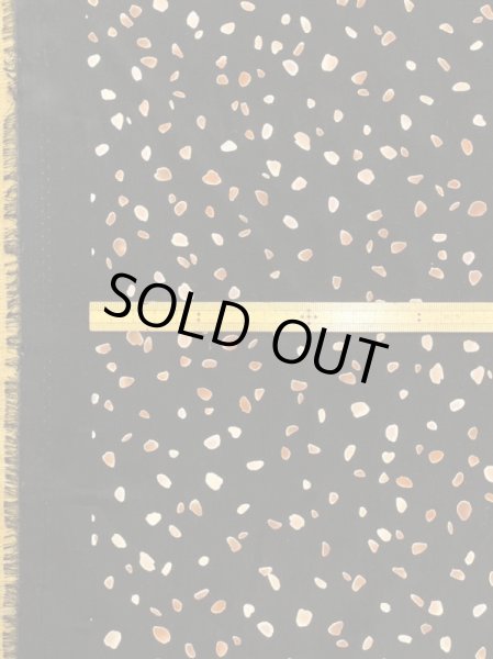 画像2: 生地:ポリエステル100%ツブツブプリント(黒/茶) (2)