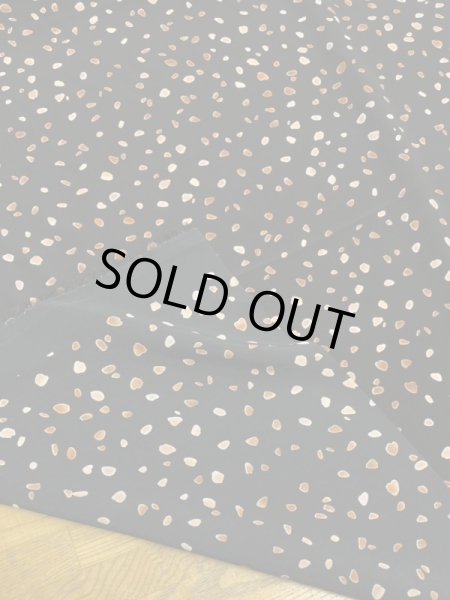 画像3: 生地:ポリエステル100%ツブツブプリント(黒/茶) (3)