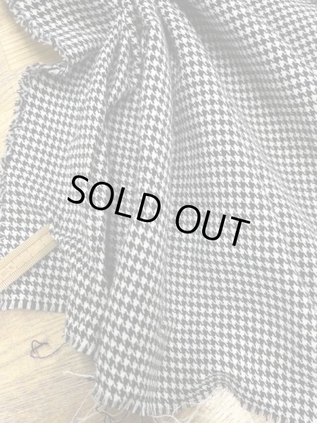 画像5: 生地：ウール100％千鳥格子柄（白／黒） (5)