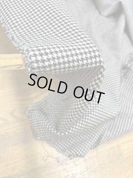 画像7: 生地：ウール100％千鳥格子柄（白／黒） (7)