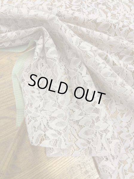 画像5: 生地：ポリ100％刺繍ケミカルレース生地（ピンク） (5)