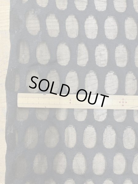 画像2: 生地:綿ポリオパール穴あきニット(黒) (2)