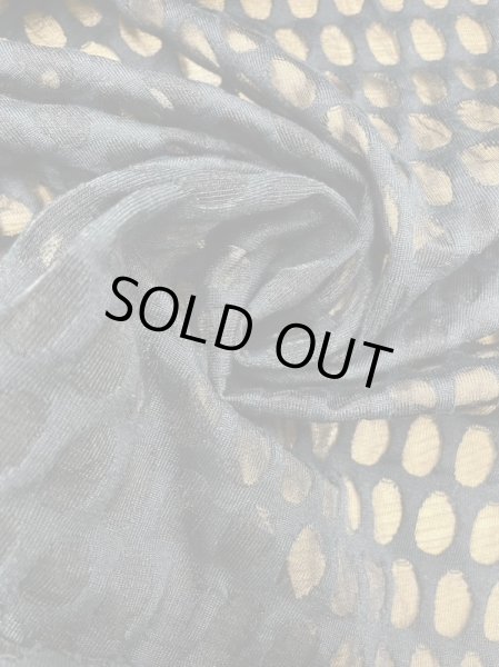 画像6: 生地:綿ポリオパール穴あきニット(黒) (6)