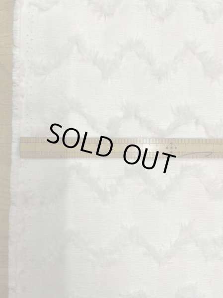 画像2: 生地：ポリエステルナミナミフリンジストライプ（オフ白） (2)