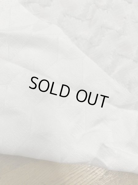 画像3: 生地：ポリエステルナミナミフリンジストライプ（オフ白） (3)