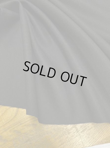 画像4: 生地:100%ウール定番綾織り無地(黒) (4)