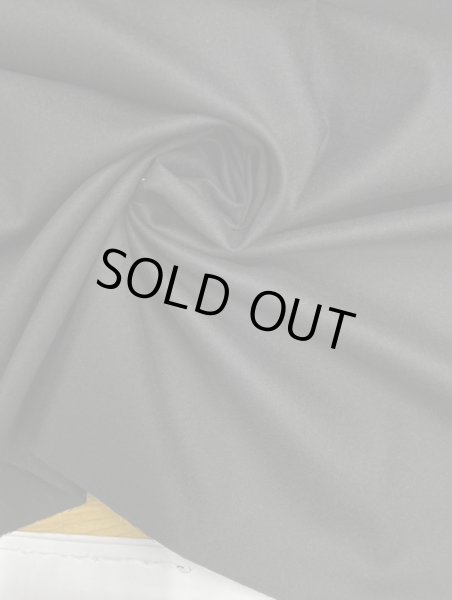 画像6: 生地:100%ウール定番綾織り無地(黒) (6)