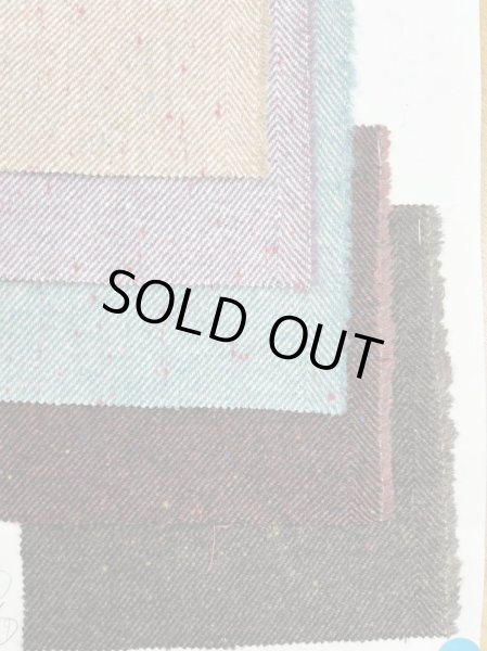 画像8: 生地:ウールナイロンアクリルポリ カラフルネップツイード(ピンクオレンジ) (8)