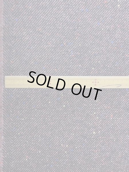 画像2: 生地:ウールナイロンアクリルポリ カラフルネップツイード(エンジ) (2)