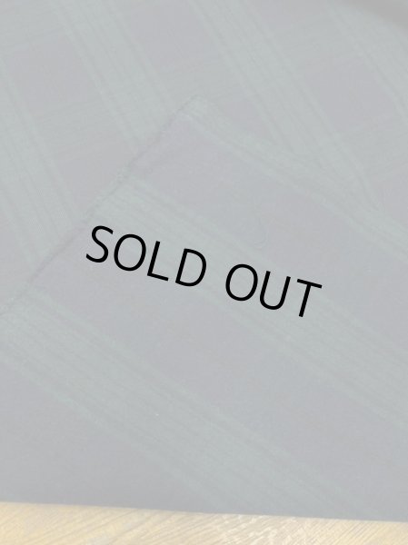 画像3: 生地:裏起毛タータンチェック柄肉厚ポリエステルストレッチ(緑/紺) (3)