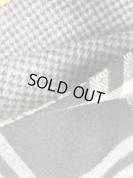 画像5: 生地:千鳥チェック柄リバーシブルウールソフトメルトン(黒白) (5)