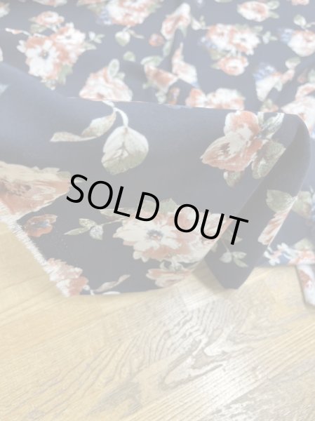 画像7: 生地:ポリエステル花柄プリント(紺/ピンク) (7)