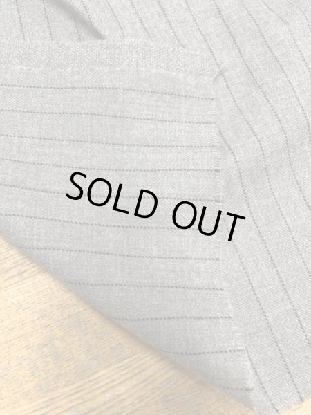 画像3: 生地:ウールポリエステルストライプ柄(ナチュラル/黒) (3)