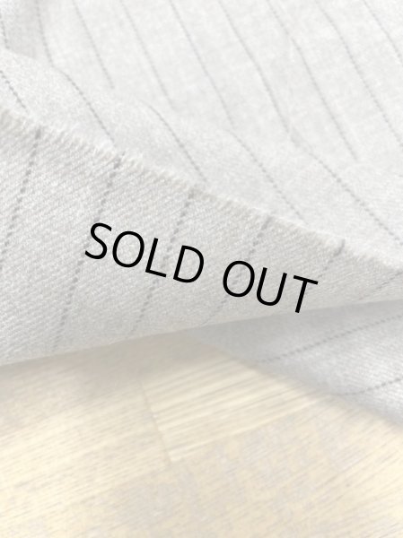 画像4: 生地:ウールポリエステルストライプ柄(ナチュラル/黒) (4)