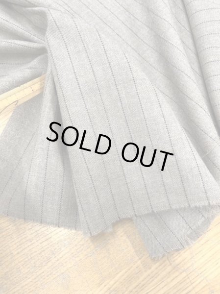 画像5: 生地:ウールポリエステルストライプ柄(ナチュラル/黒) (5)