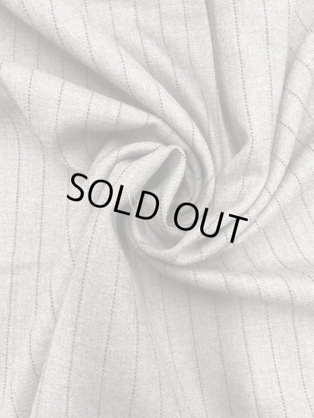 画像6: 生地:ウールポリエステルストライプ柄(ナチュラル/黒) (6)