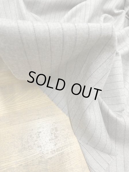 画像7: 生地:ウールポリエステルストライプ柄(ナチュラル/黒) (7)