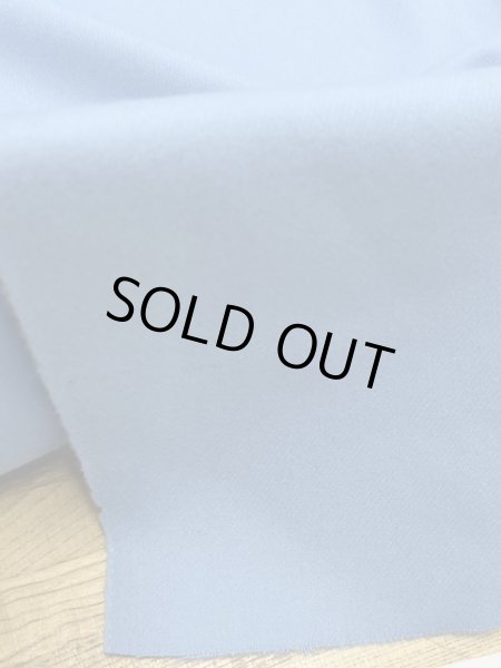 画像7: 生地:ウールコート地無地(水色) (7)