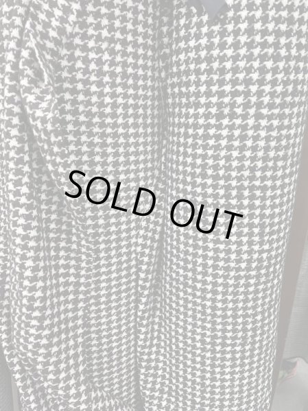 画像7: 生地:ウール100%千鳥格子コート地(茶/白) (7)