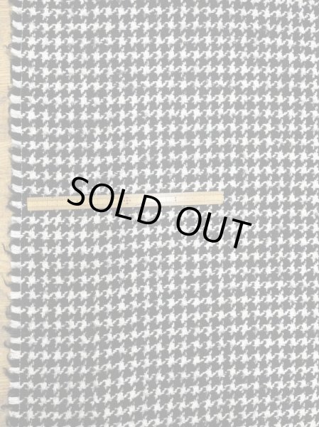 画像2: 生地:ウール100%千鳥格子コート地(黒/白) (2)