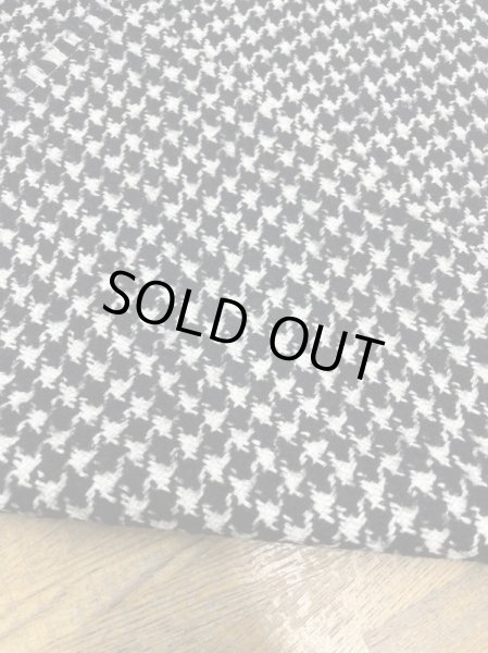 画像3: 生地:ウール100%千鳥格子コート地(黒/白) (3)