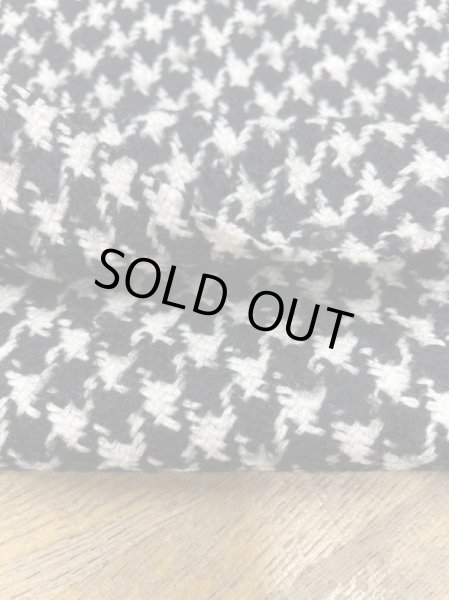 画像4: 生地:ウール100%千鳥格子コート地(黒/白) (4)