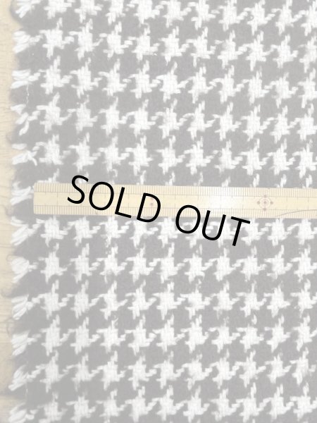 画像1: 生地:ウール100%千鳥格子コート地(茶/白) (1)