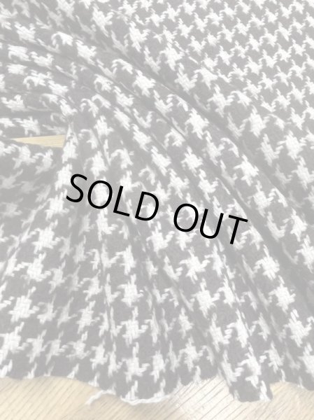 画像5: 生地:ウール100%千鳥格子コート地(茶/白) (5)