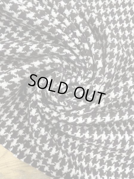 画像6: 生地:ウール100%千鳥格子コート地(茶/白) (6)