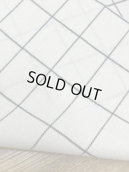 画像3: 生地:ウールナイロンポリウレタン 格子柄(白/黒) (3)