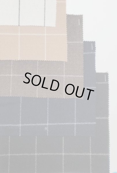 画像7: 生地:ウールナイロンポリウレタン 格子柄(紺/グレー) (7)