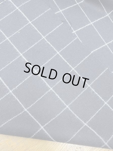 画像3: 生地:ウールナイロンポリウレタン 格子柄(紺/グレー) (3)