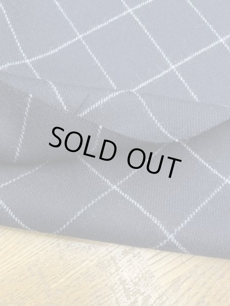画像4: 生地:ウールナイロンポリウレタン 格子柄(紺/グレー) (4)