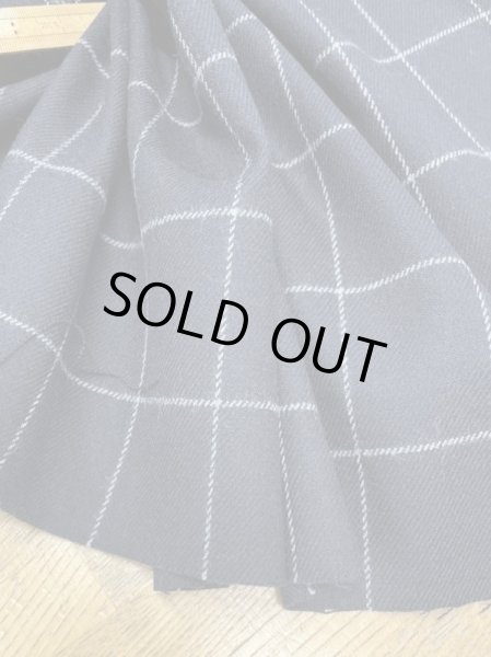 画像5: 生地:ウールナイロンポリウレタン 格子柄(紺/グレー) (5)