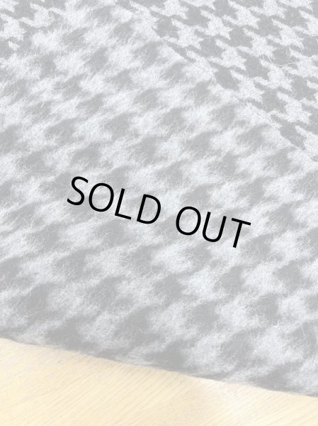 画像3: 生地:千鳥格子柄ウールシャギー(グレー/黒) (3)