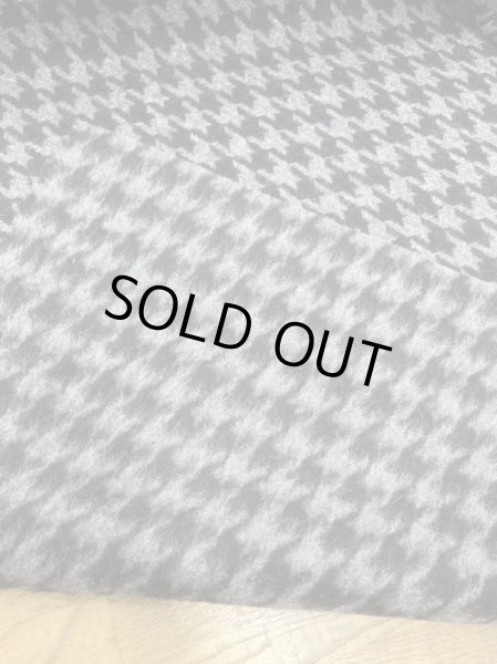 画像4: 生地:千鳥格子柄ウールシャギー(グレー/黒) (4)