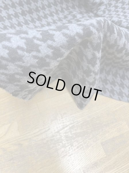 画像7: 生地:千鳥格子柄ウールシャギー(グレー/黒) (7)