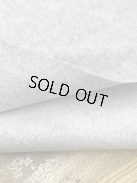 画像4: 生地:ボーダー織りウールシャギー(ライトグレー) (4)