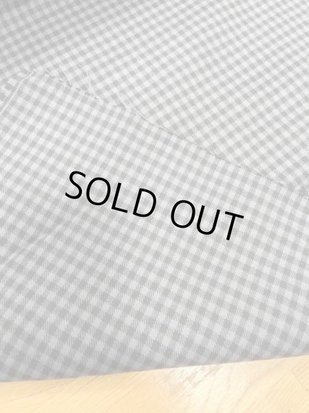 画像3: 生地:ギンガムチェック柄微起毛綿(ブルーグレー/黒) (3)