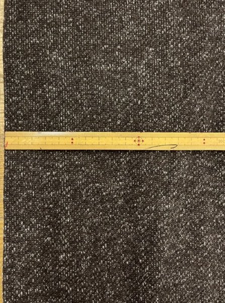 画像2: 生地:カラフルネップウール裏毛(濃茶) (2)