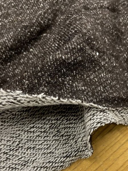 画像4: 生地:カラフルネップウール裏毛(濃茶) (4)