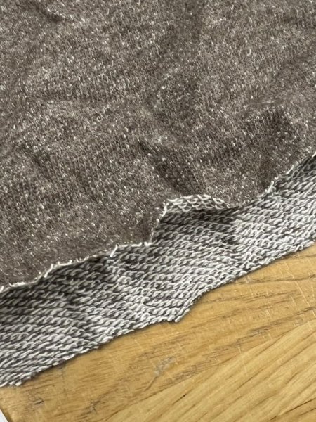 画像4: 生地:カラフルネップウール裏毛(ベージュ) (4)