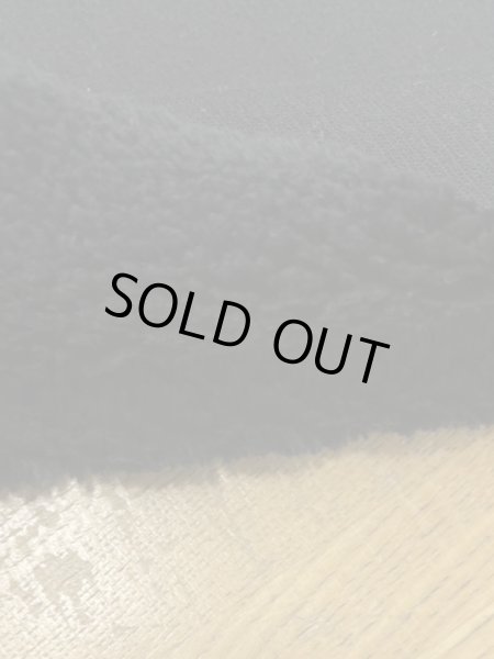 画像4: 生地:綿100%裏ボア裏毛ニット(黒) (4)